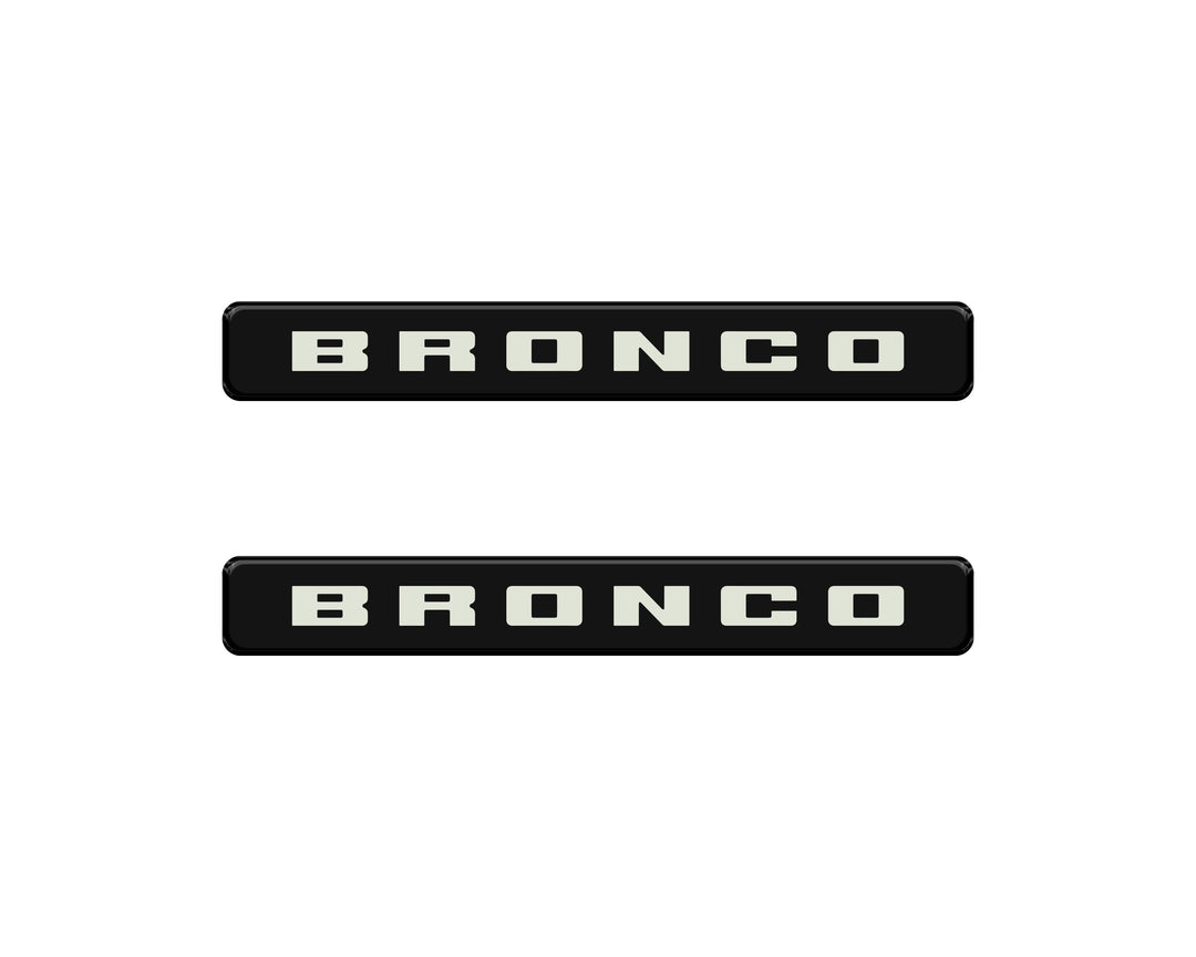 Bronco Logoed Door Sill Overlay Fits 2021-2026 Ford Bronco Sport