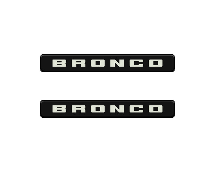 Bronco Logoed Door Sill Overlay Fits 2021-2026 Ford Bronco Sport