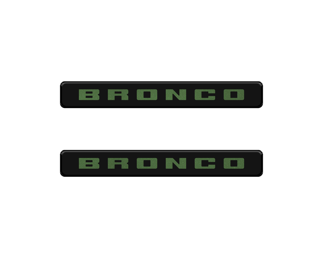 Bronco Logoed Door Sill Overlay Fits 2021-2026 Ford Bronco Sport