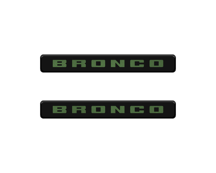 Bronco Logoed Door Sill Overlay Fits 2021-2026 Ford Bronco Sport