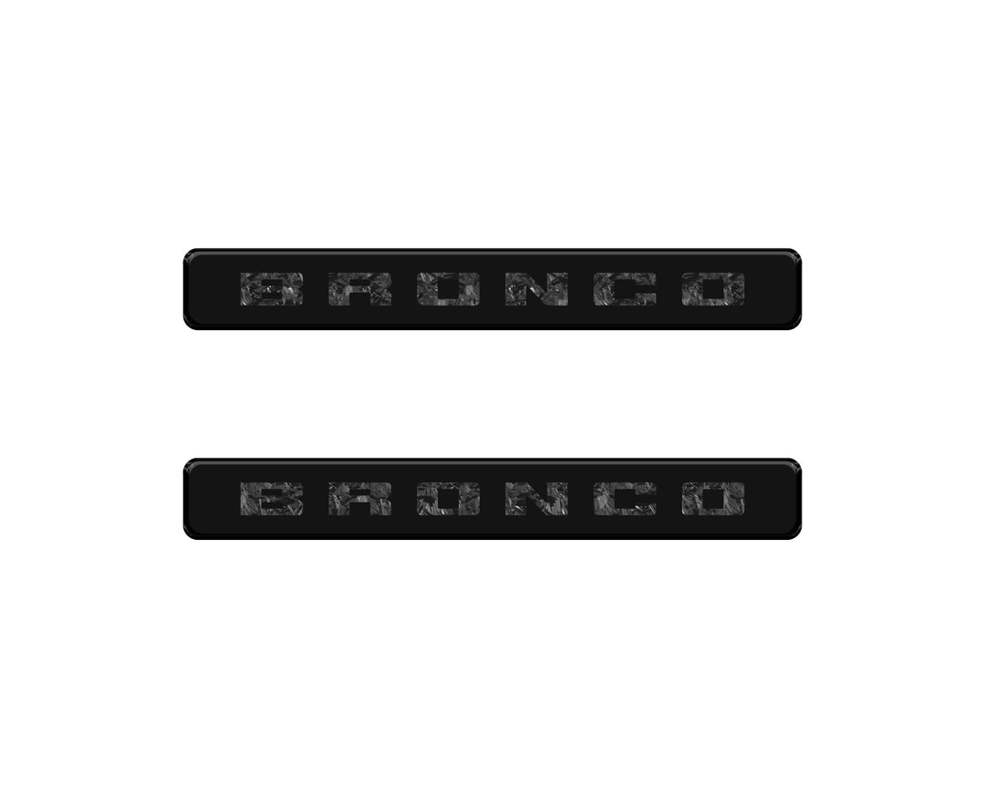 Bronco Logoed Door Sill Overlay Fits 2021-2026 Ford Bronco Sport