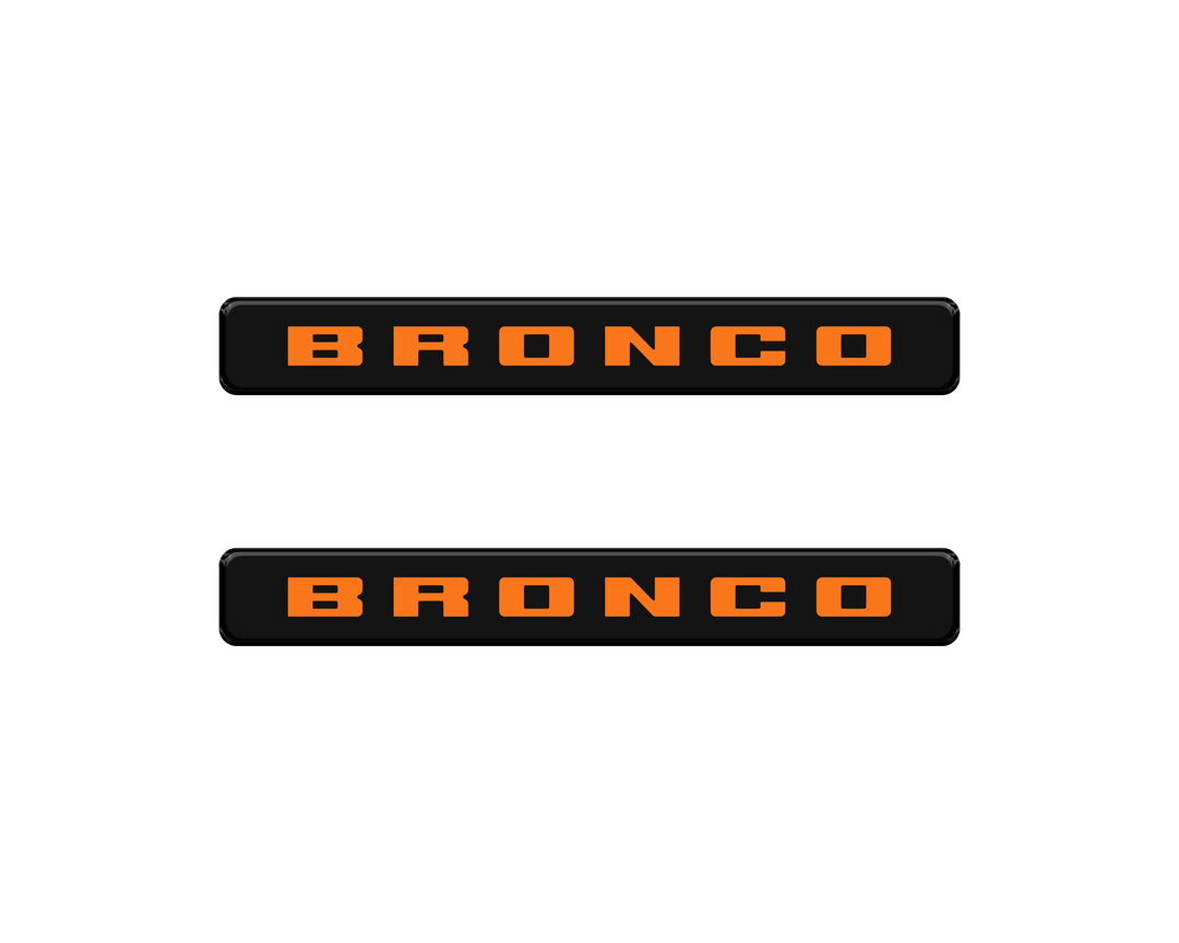 Bronco Logoed Door Sill Overlay Fits 2021-2026 Ford Bronco Sport