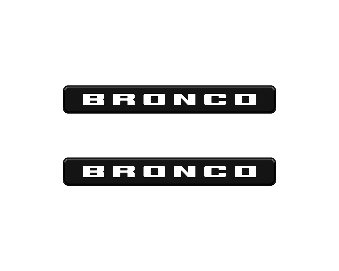 Bronco Logoed Door Sill Overlay Fits 2021-2026 Ford Bronco Sport