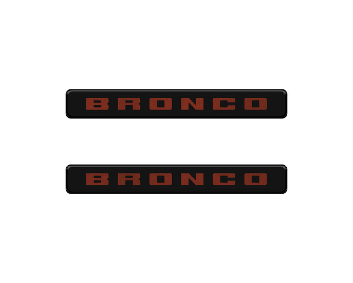 Bronco Logoed Door Sill Overlay Fits 2021-2026 Ford Bronco Sport