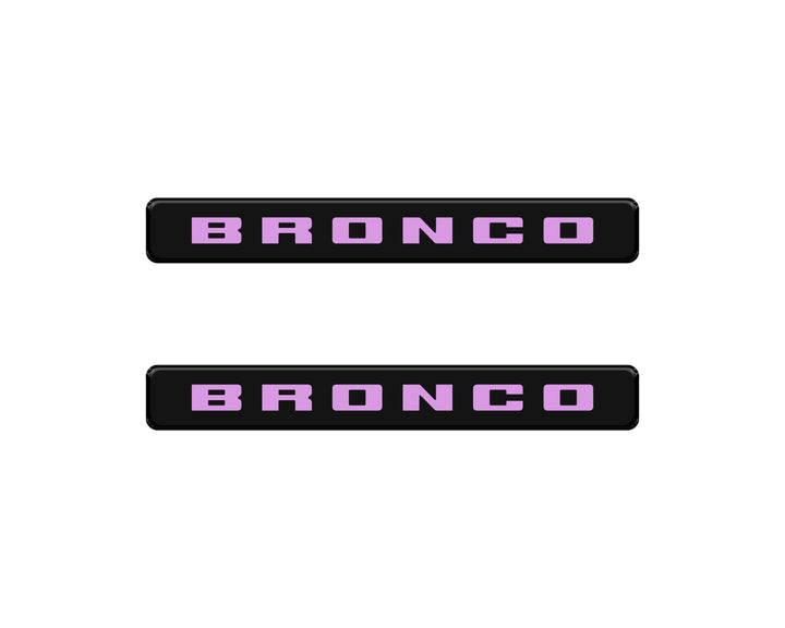 Bronco Logoed Door Sill Overlay Fits 2021-2026 Ford Bronco Sport