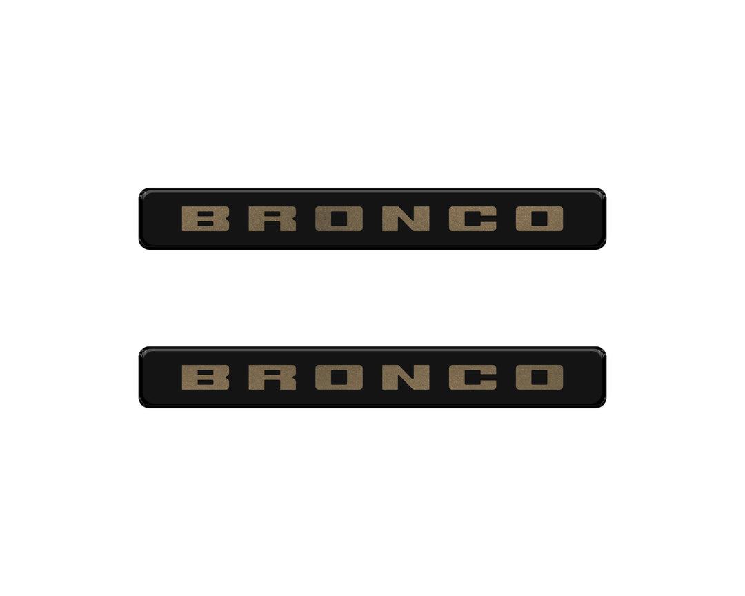 Bronco Logoed Door Sill Overlay Fits 2021-2026 Ford Bronco Sport