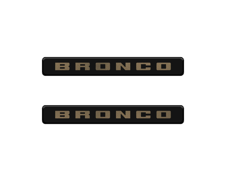 Bronco Logoed Door Sill Overlay Fits 2021-2026 Ford Bronco Sport