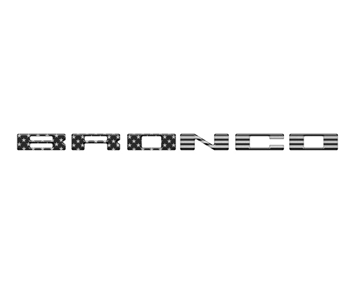 Glove Box Letters Inserts Fits 2021-2025 Ford Bronco