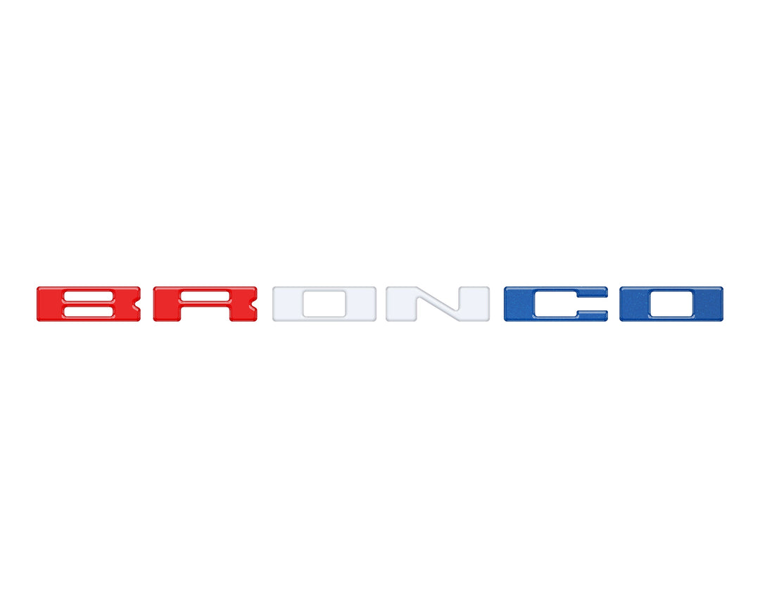 Glove Box Letters Inserts Fits 2021-2025 Ford Bronco