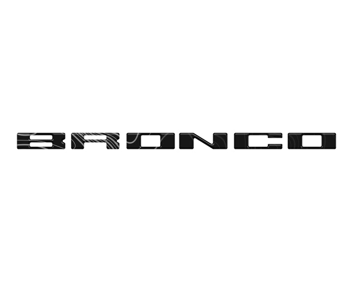 Glove Box Letters Inserts Fits 2021-2025 Ford Bronco