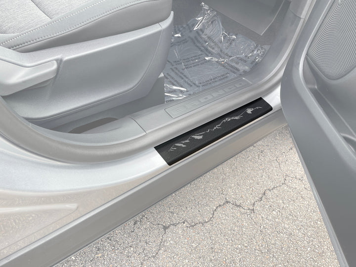 Door Sill Protection Overlays (4 Door) Fits 2021-2025 Ford Bronco Sport