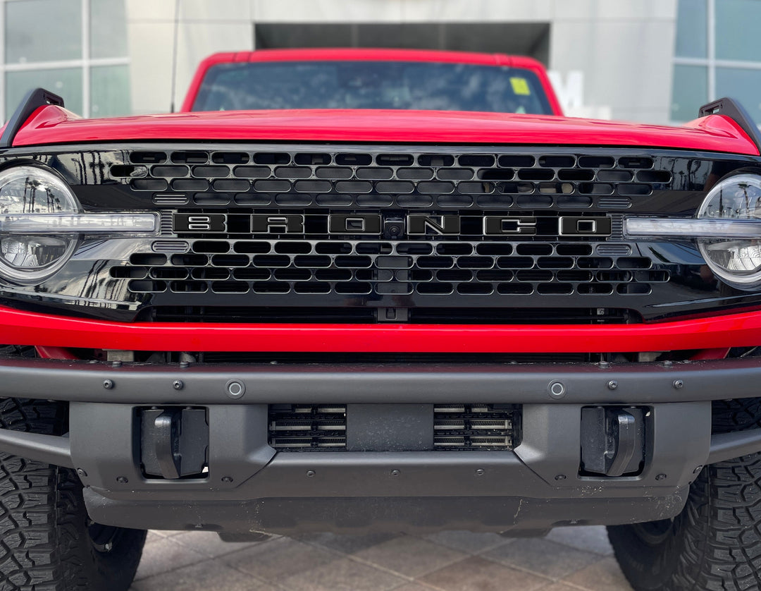 Front Grille Letter Overlays Fits 2021-2025 Ford Bronco