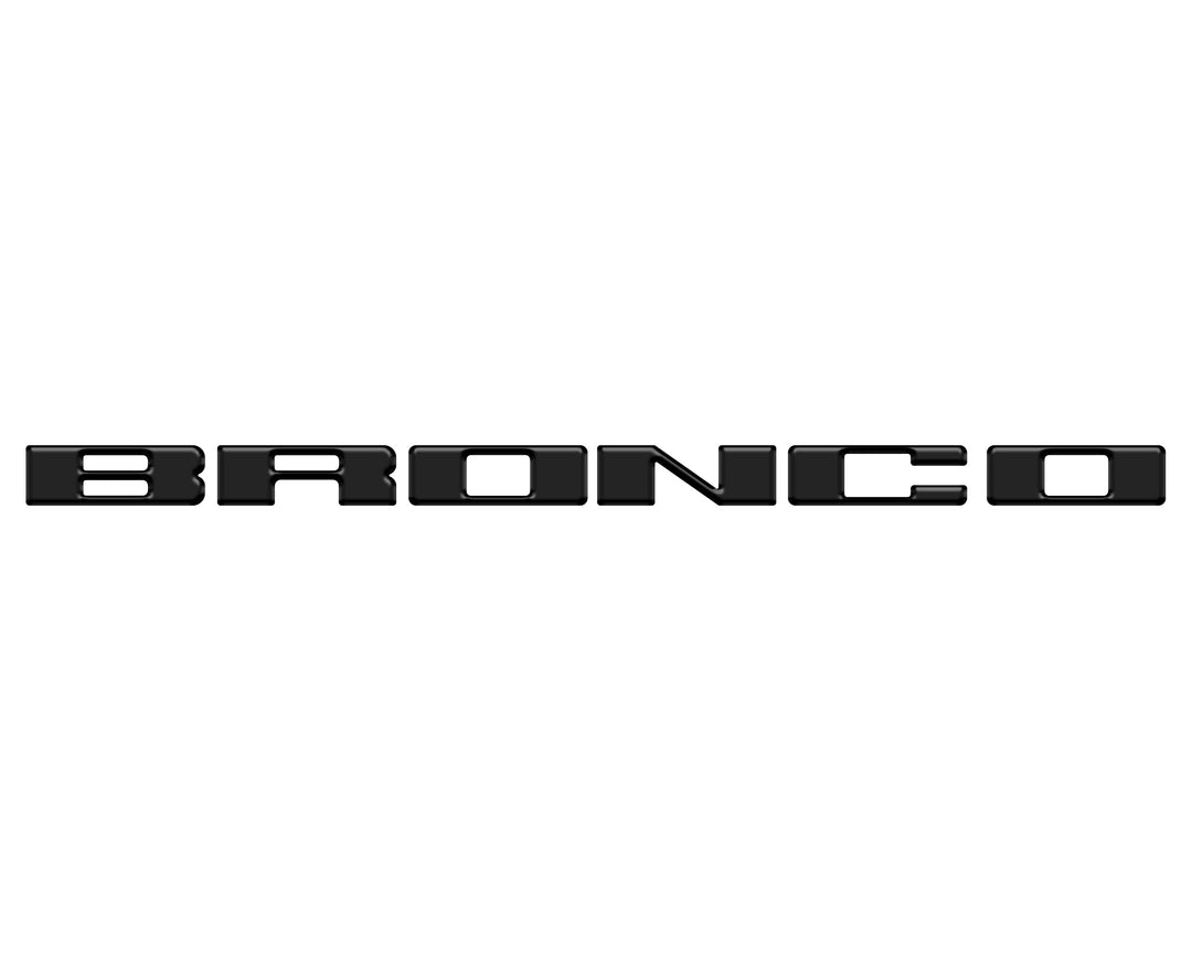 Front Grille Letter Overlays Fits 2021-2025 Ford Bronco
