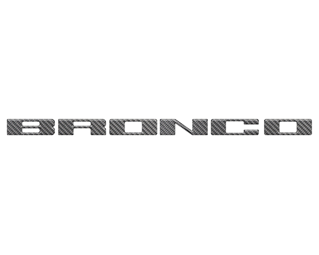 Front Grille Letter Overlays Fits 2021-2025 Ford Bronco