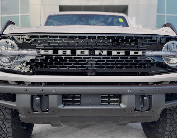 Front Grille Letter Overlays Fits 2021-2025 Ford Bronco