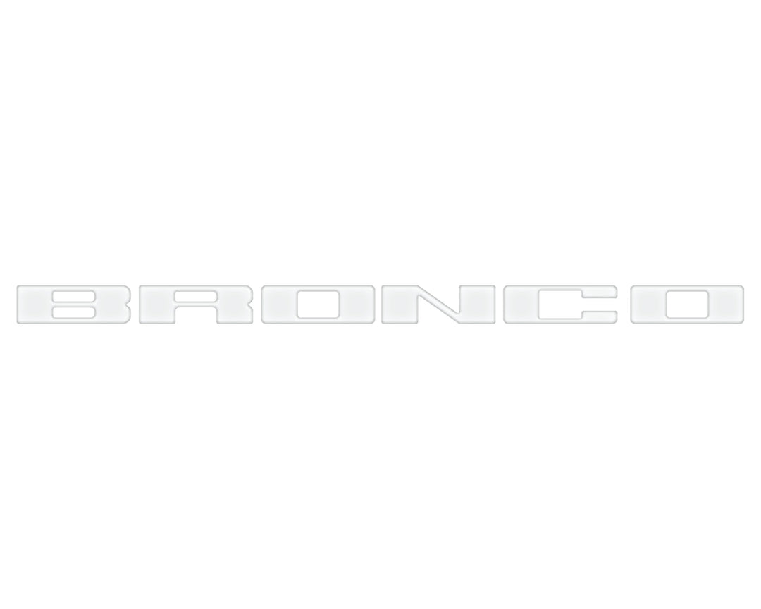 Front Grille Letter Overlays Fits 2021-2025 Ford Bronco