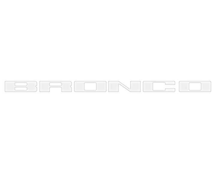 Front Grille Letter Overlays Fits 2021-2025 Ford Bronco