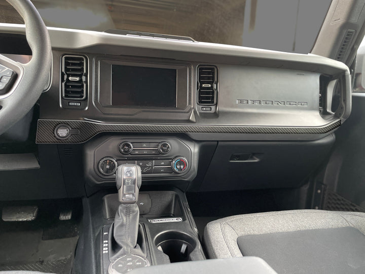 Center Dash Accent Overlays Fits 2021-2025 Ford Bronco