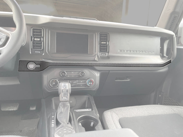 Center Dash Accent Overlays Fits 2021-2025 Ford Bronco