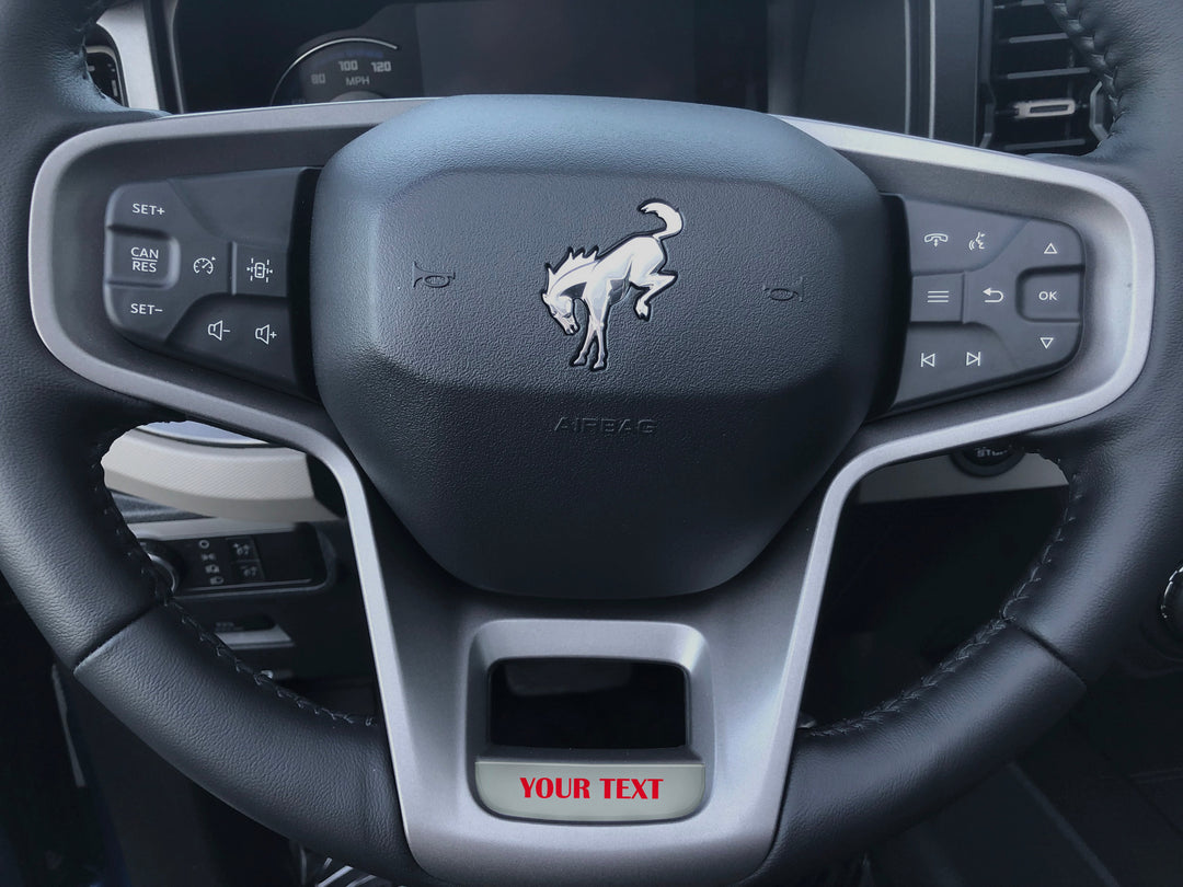 Steering Wheel Accent Overlay Fits 2021-2025 Ford Bronco