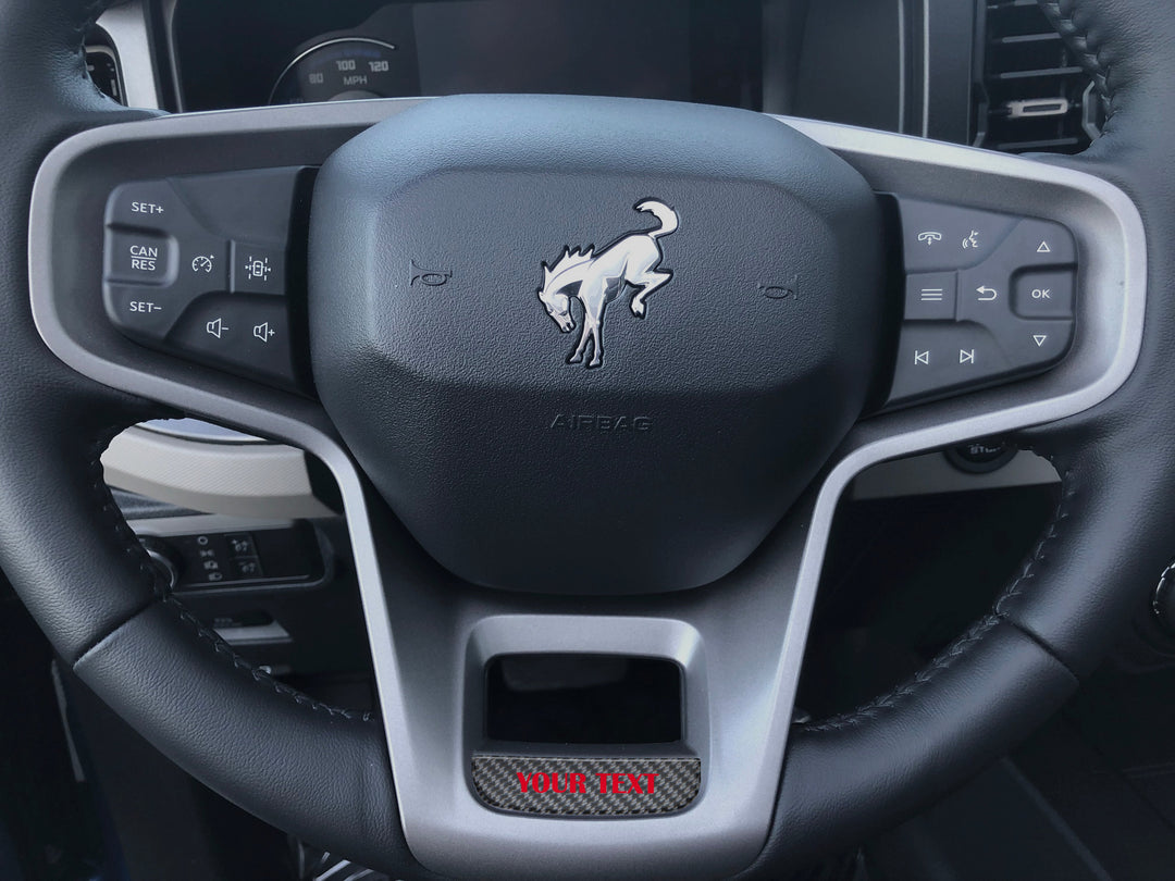 Steering Wheel Accent Overlay Fits 2021-2025 Ford Bronco