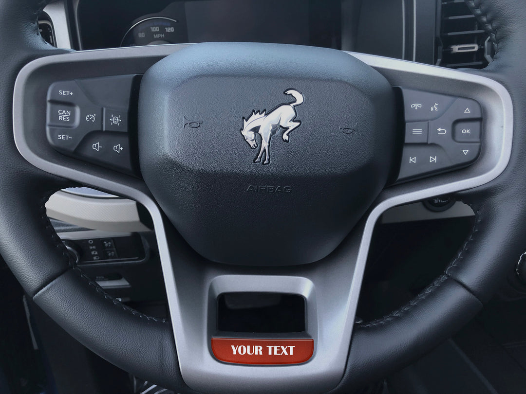 Steering Wheel Accent Overlay Fits 2021-2025 Ford Bronco