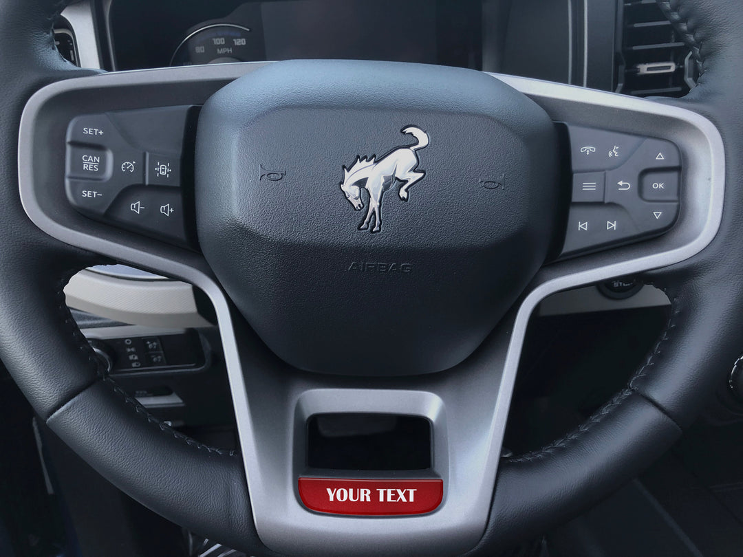 Steering Wheel Accent Overlay Fits 2021-2025 Ford Bronco