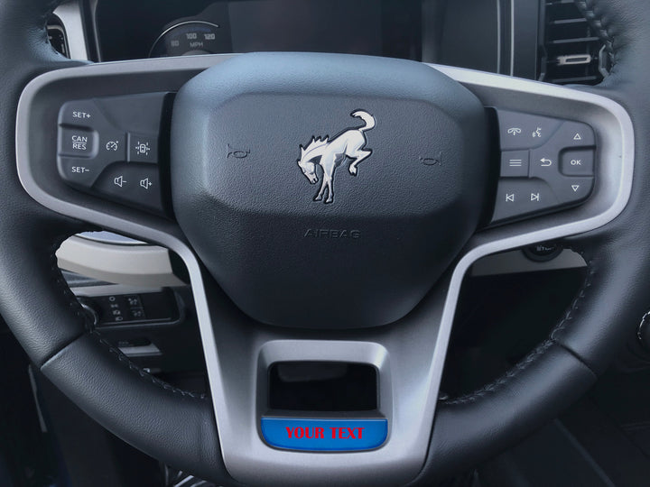 Steering Wheel Accent Overlay Fits 2021-2025 Ford Bronco