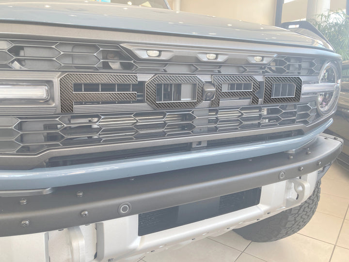 Raptor Front Grill Letter Overlays Fits 2022-2025 Ford Bronco