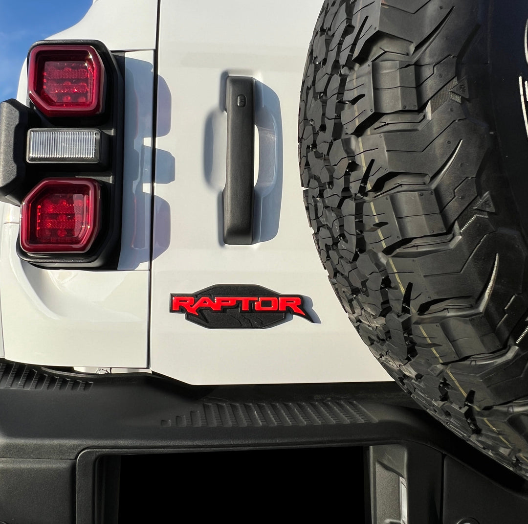 Raptor Emblem Inserts Fits 2022-2025 Ford Bronco Raptor