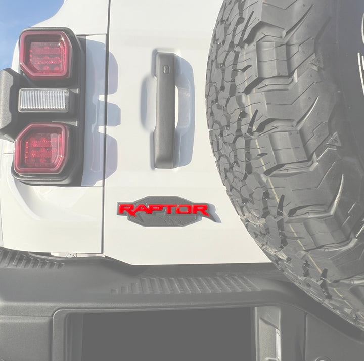 Raptor Emblem Inserts Fits 2022-2025 Ford Bronco Raptor