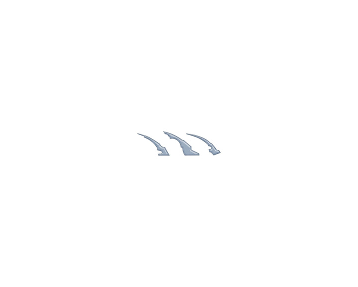 Raptor Emblem Claw Mark Inserts Fits 2022-2025 Ford Bronco Raptor