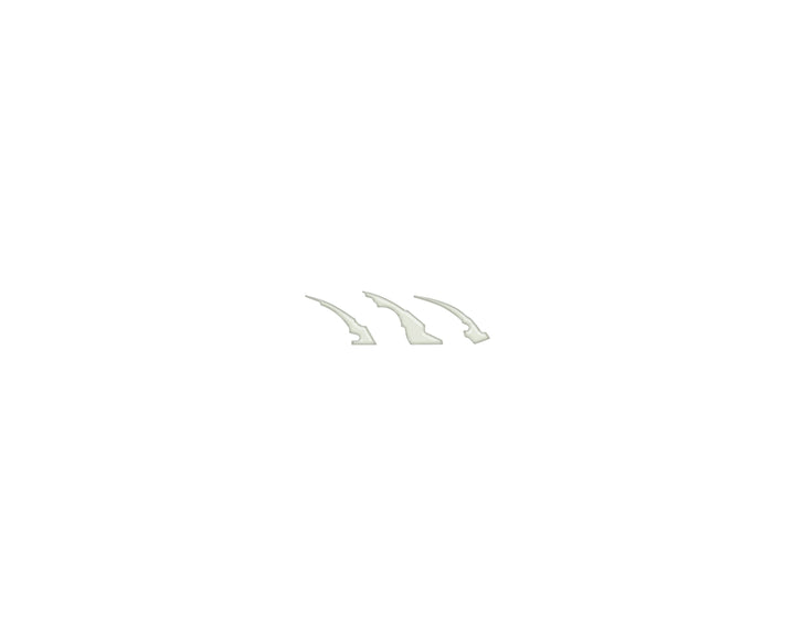 Raptor Emblem Claw Mark Inserts Fits 2022-2025 Ford Bronco Raptor