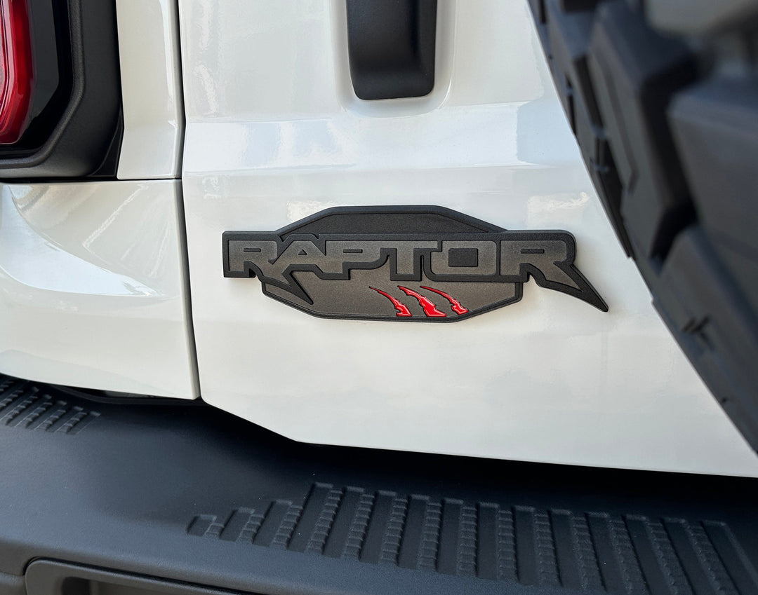 Raptor Emblem Claw Mark Inserts Fits 2022-2025 Ford Bronco Raptor