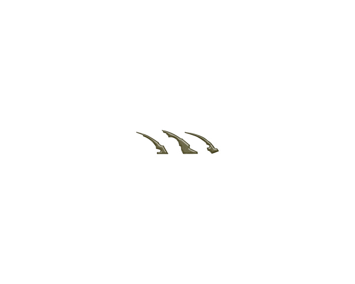 Raptor Emblem Claw Mark Inserts Fits 2022-2025 Ford Bronco Raptor