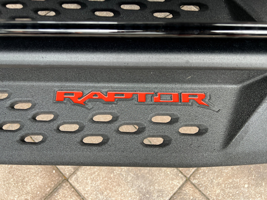 Raptor Running Board Letter Overlays Fits 2022-2025 Ford Bronco Raptor