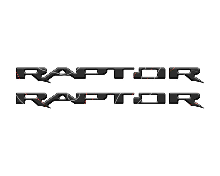 Raptor Running Board Letter Overlays Fits 2022-2025 Ford Bronco Raptor
