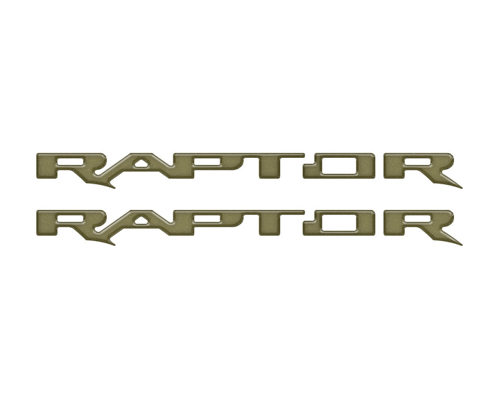 Raptor Running Board Letter Overlays Fits 2022-2025 Ford Bronco Raptor