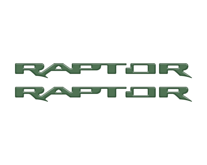 Raptor Running Board Letter Overlays Fits 2022-2025 Ford Bronco Raptor