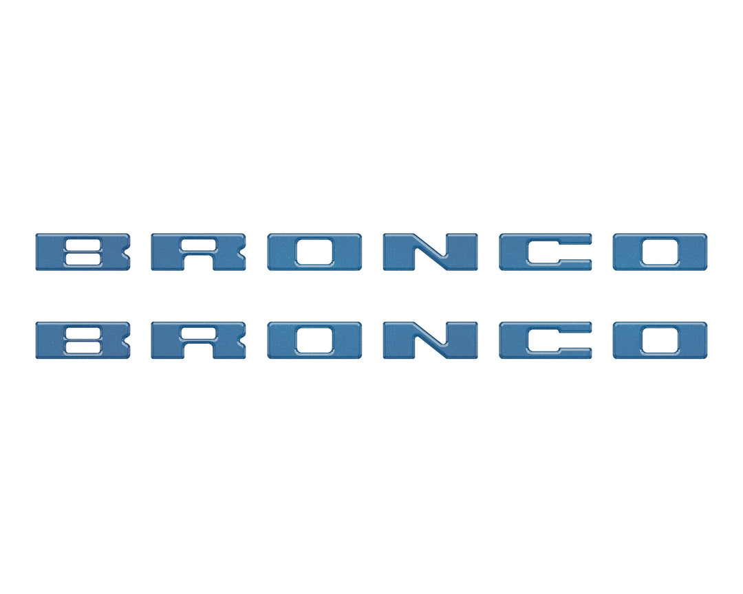 Bronco Running Board Letter Inserts/Overlays Fits 2021-2025 Ford Bronco