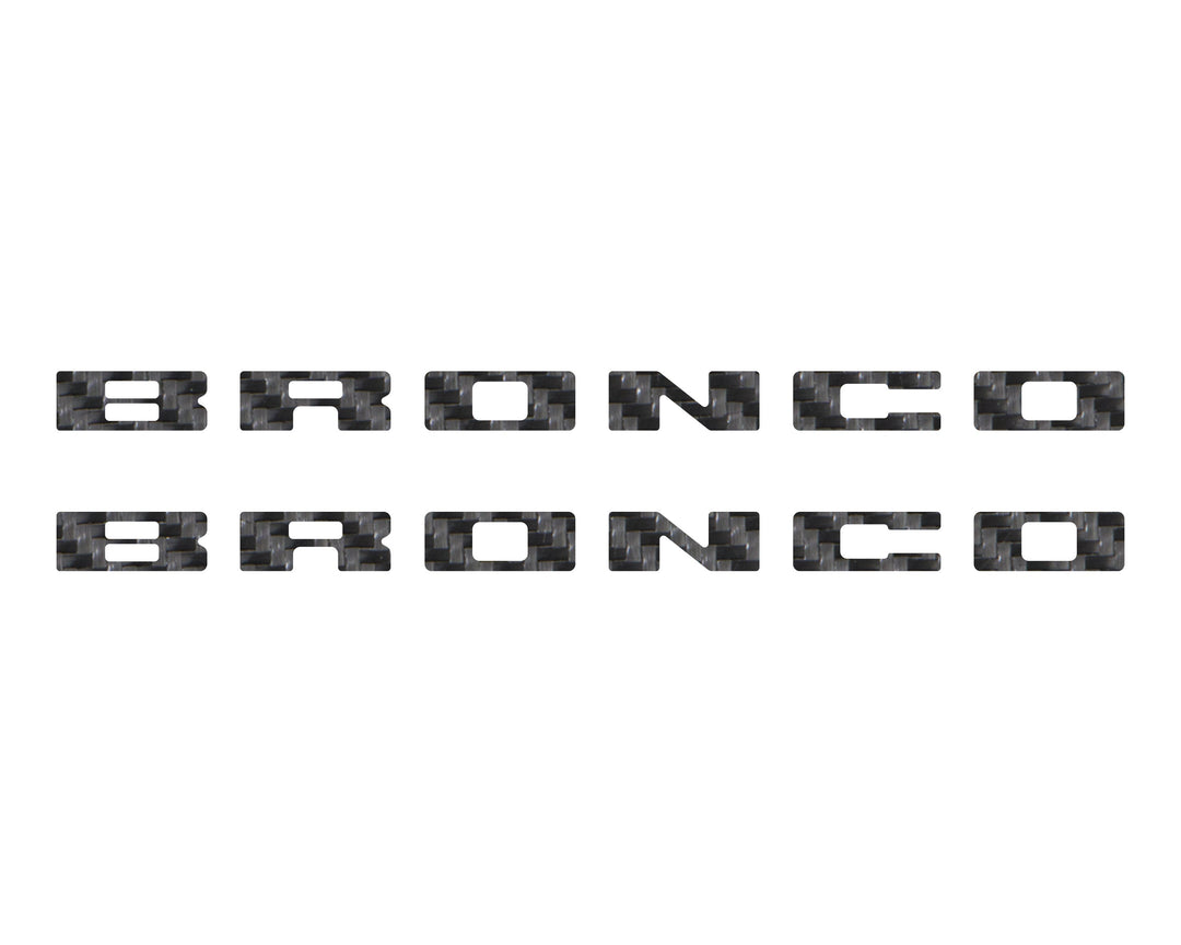 Bronco Running Board Letter Inserts/Overlays Fits 2021-2025 Ford Bronco