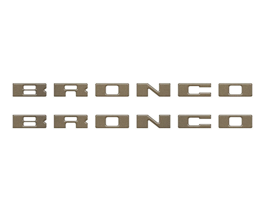 Bronco Running Board Letter Inserts/Overlays Fits 2021-2025 Ford Bronco