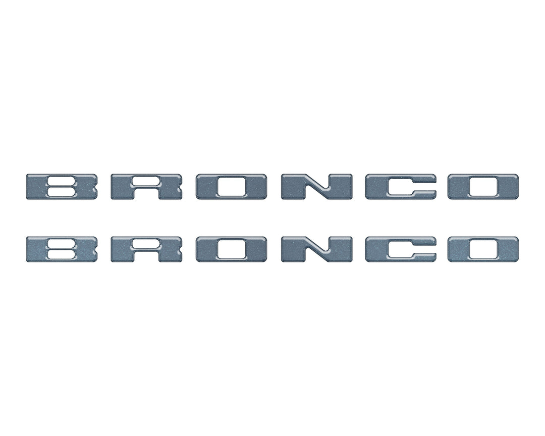 Rear Mudflap Letter Inserts Fits 2021-2026 Ford Bronco Sport