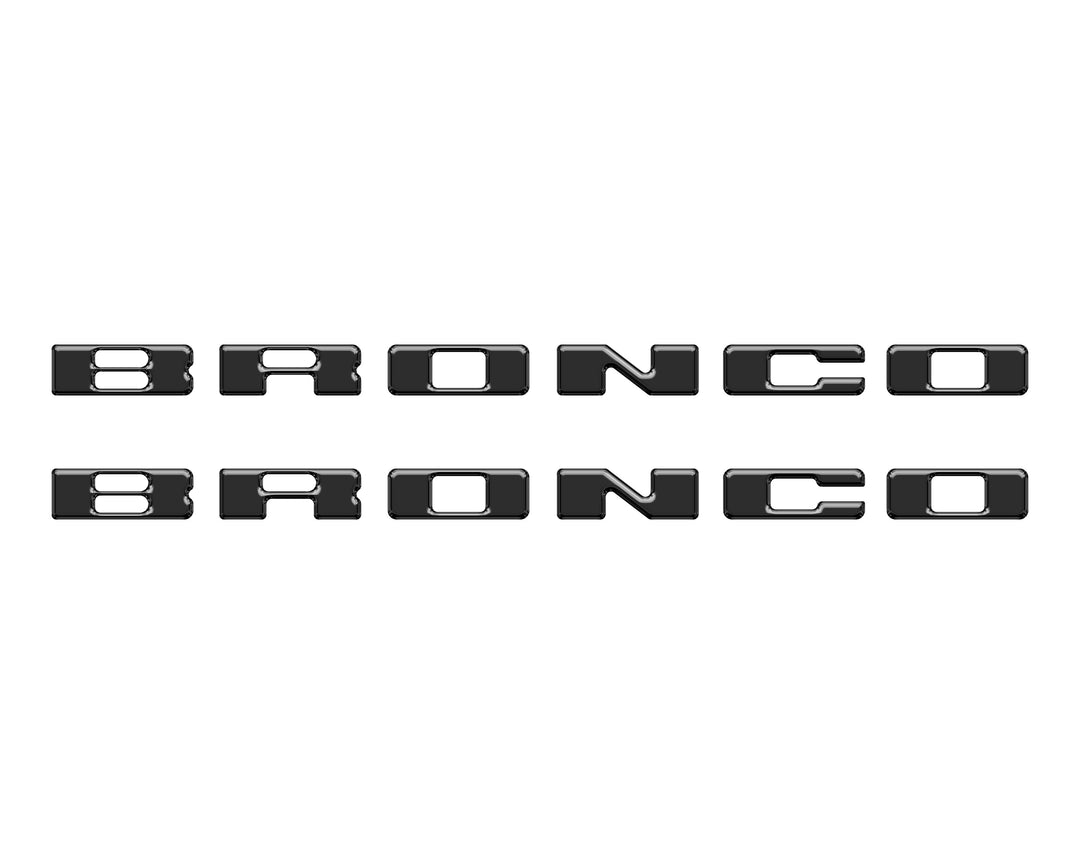 Rear Mudflap Letter Inserts Fits 2021-2026 Ford Bronco Sport