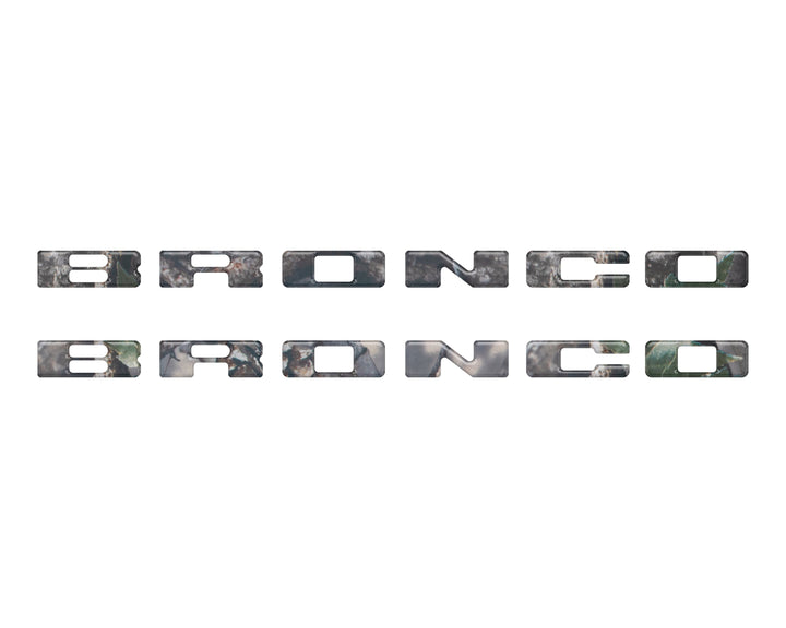 Rear Mudflap Letter Inserts Fits 2021-2026 Ford Bronco Sport