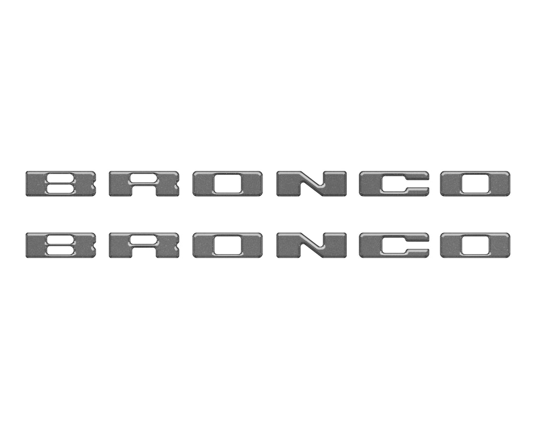 Rear Mudflap Letter Inserts Fits 2021-2026 Ford Bronco Sport