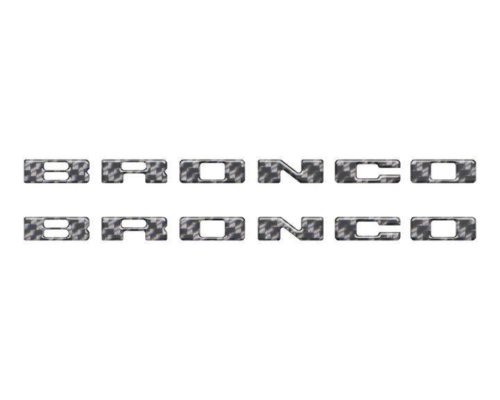 Rear Mudflap Letter Inserts Fits 2021-2026 Ford Bronco Sport