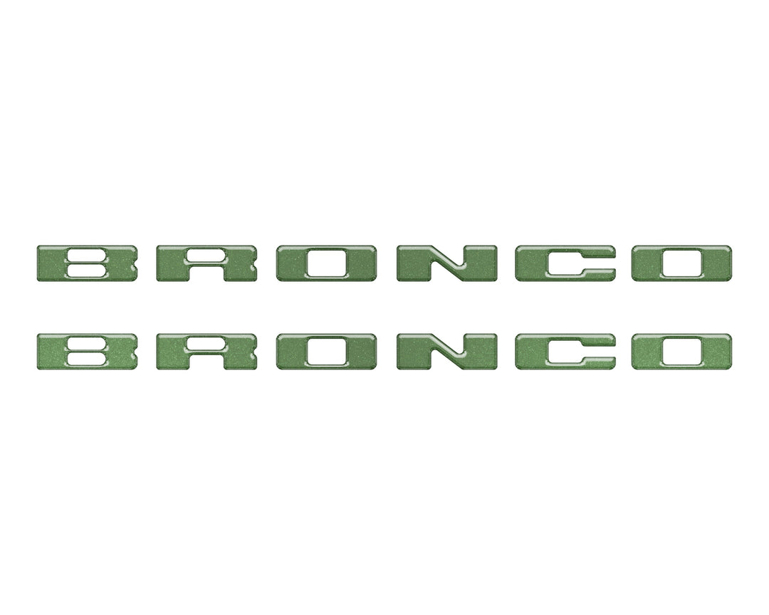 Rear Mudflap Letter Inserts Fits 2021-2026 Ford Bronco Sport