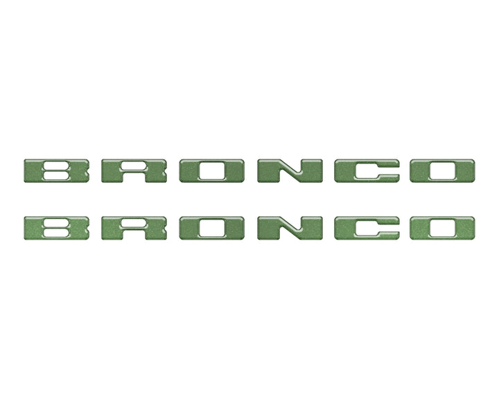 Rear Mudflap Letter Inserts Fits 2021-2026 Ford Bronco Sport