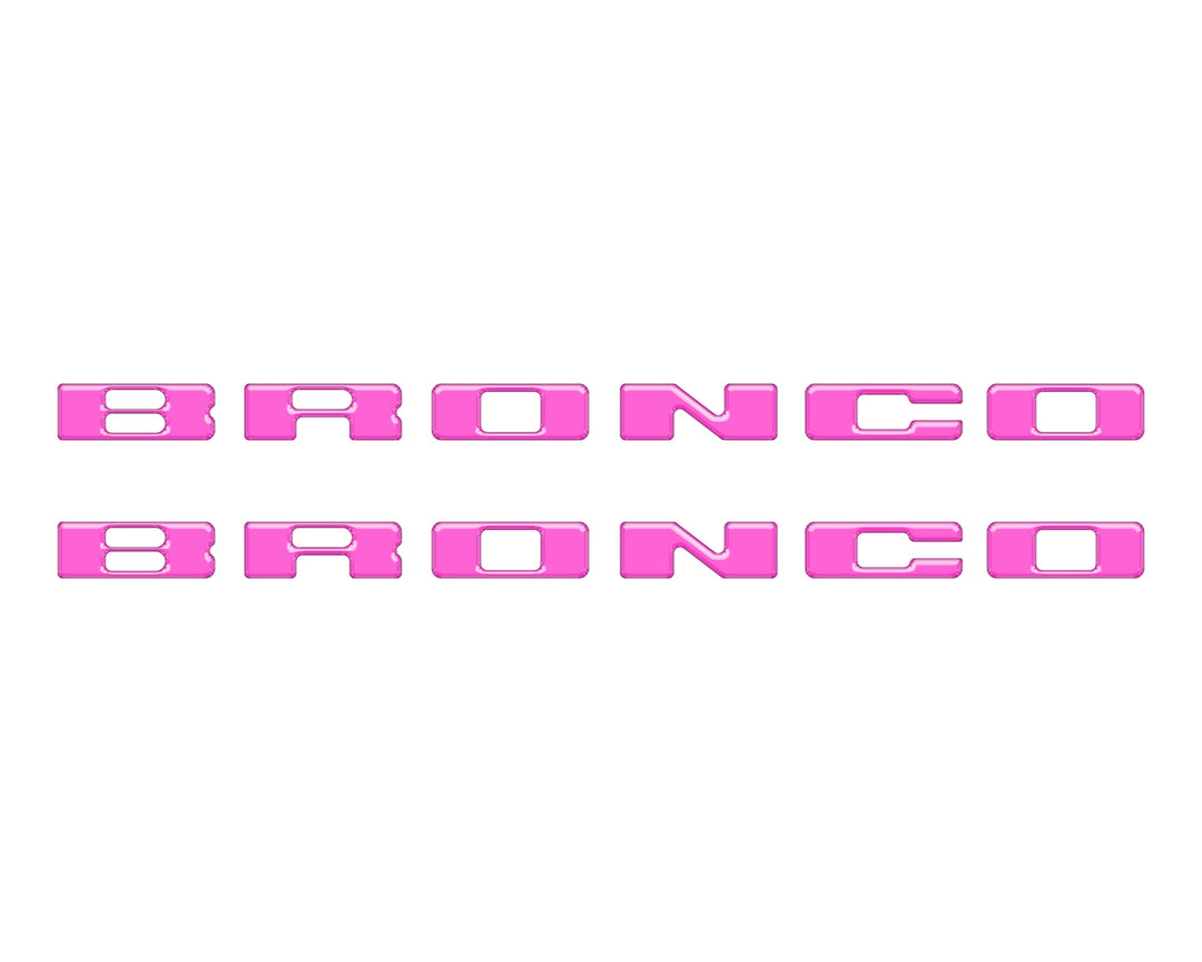 Rear Mudflap Letter Inserts Fits 2021-2026 Ford Bronco Sport